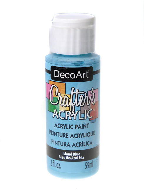 2OZ ISLAND BLUE CRAFTER ACRYLIC PAINT